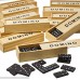 Kicko Wooden Dominoes Set Pack of 12 Classic Board Games Building Blocks Educational Toys Game Tiles Leisure Time Perfect for Toddler and Adult B07GGDMJQR